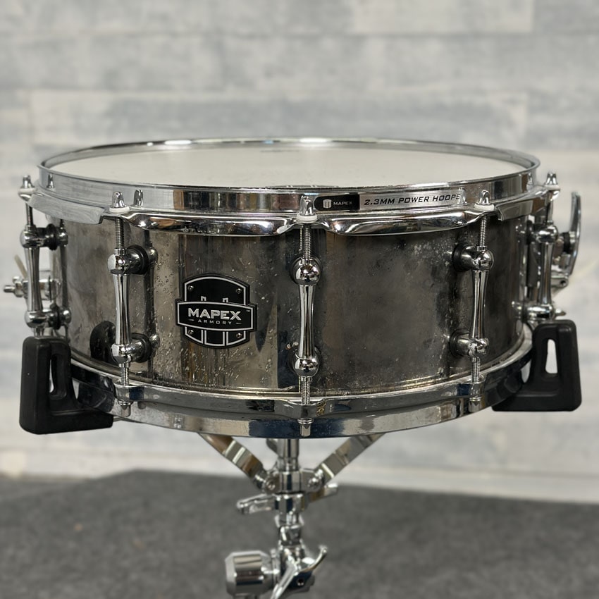 Used Mapex Steel Shell Snare Drum 14x5.5 - Fair - Drum Center Of Portsmouth