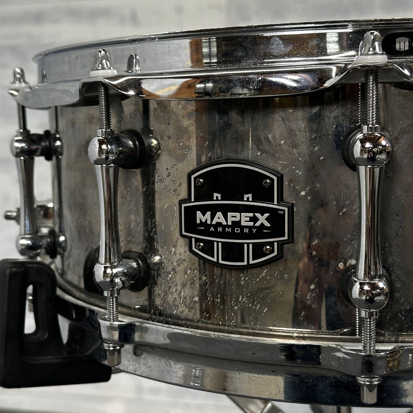Used Mapex Steel Shell Snare Drum 14x5.5 - Fair - Drum Center Of Portsmouth