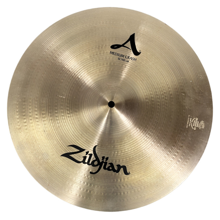 Used Zildjian A Medium Crash Cymbal 16" - Good - Drum Center Of Portsmouth
