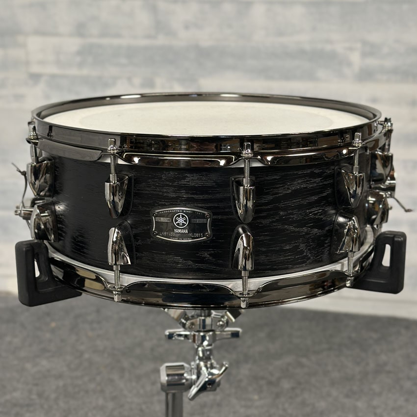 Used Yamaha Live Custom Snare Drum 14x5 Black Wood - Very Good - Drum Center Of Portsmouth