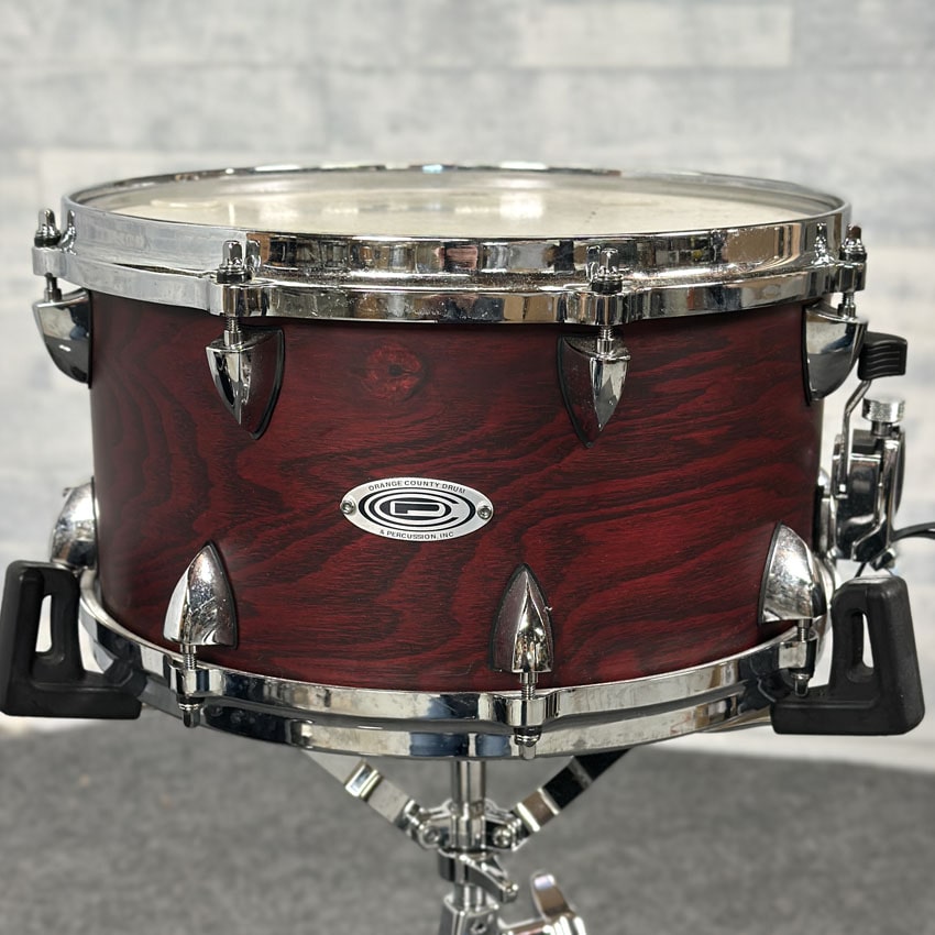 Used Orange County Maple Ash Snare Drum 13x7 Chestnut Matte Finish - Good - Drum Center Of Portsmouth