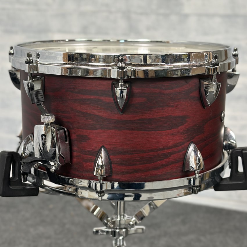 Used Orange County Maple Ash Snare Drum 13x7 Chestnut Matte Finish - Good - Drum Center Of Portsmouth