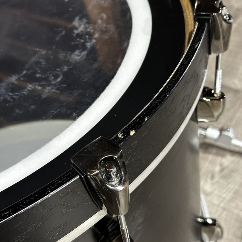 Used Yamaha Live Custom 5pc Drum Set Black Wood - Very Good - Drum Center Of Portsmouth