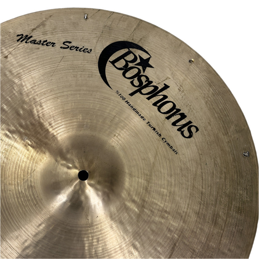 Used Bosphorus Traditional Masters Ride Cymbal 20" w/Rivets 1620 grams - Good - Drum Center Of Portsmouth