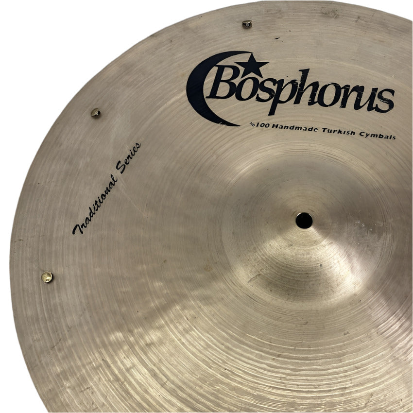 Used Bosphorus Traditional Masters Ride Cymbal 19" w/Rivets 1545 grams - Good - Drum Center Of Portsmouth