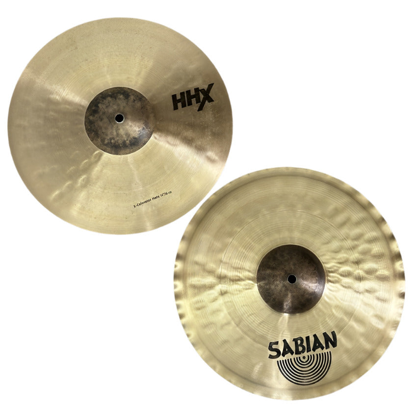 Used Sabian HHX X-Celerator Hi Hat Cymbals 14" - Very Good - Drum Center Of Portsmouth