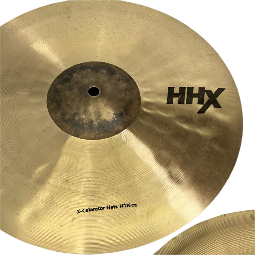 Used Sabian HHX X-Celerator Hi Hat Cymbals 14" - Very Good - Drum Center Of Portsmouth