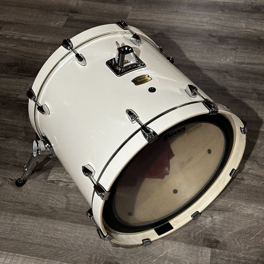 Used Yamaha Stage Custom Birch 4pc Drum Set Pure White - Very Good - Drum Center Of Portsmouth