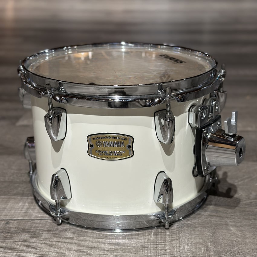 Used Yamaha Stage Custom Birch 4pc Drum Set Pure White - Very Good - Drum Center Of Portsmouth