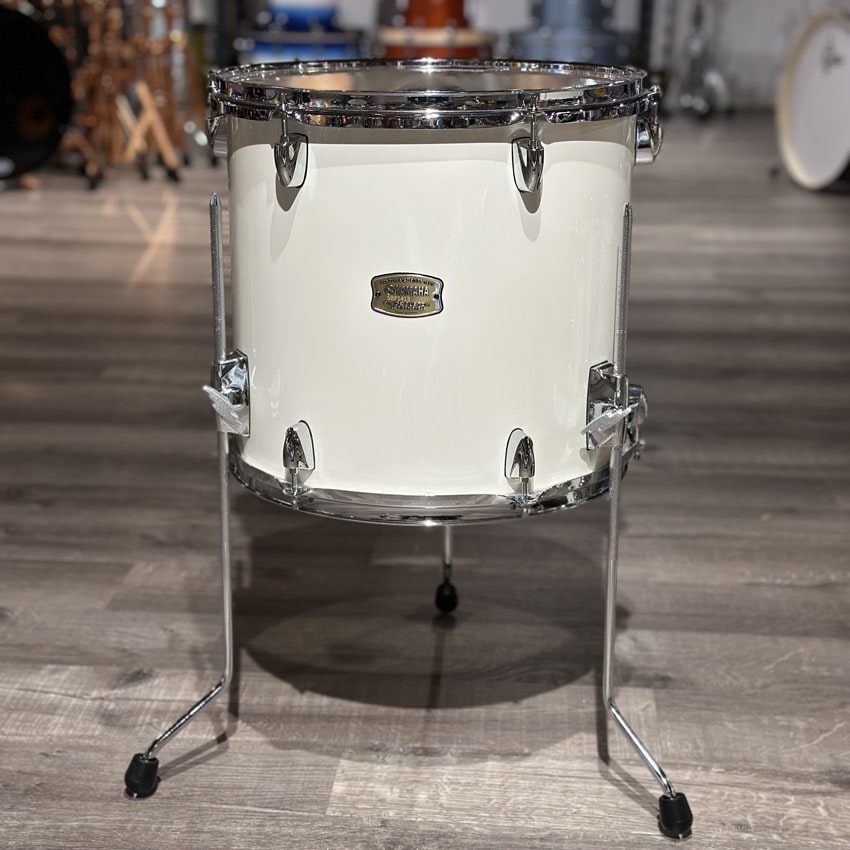 Used Yamaha Stage Custom Birch 4pc Drum Set Pure White - Very Good - Drum Center Of Portsmouth