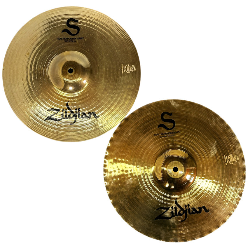 Used Zildjian S Mastersound Hi Hat Cymbals 14" - Good - Drum Center Of Portsmouth