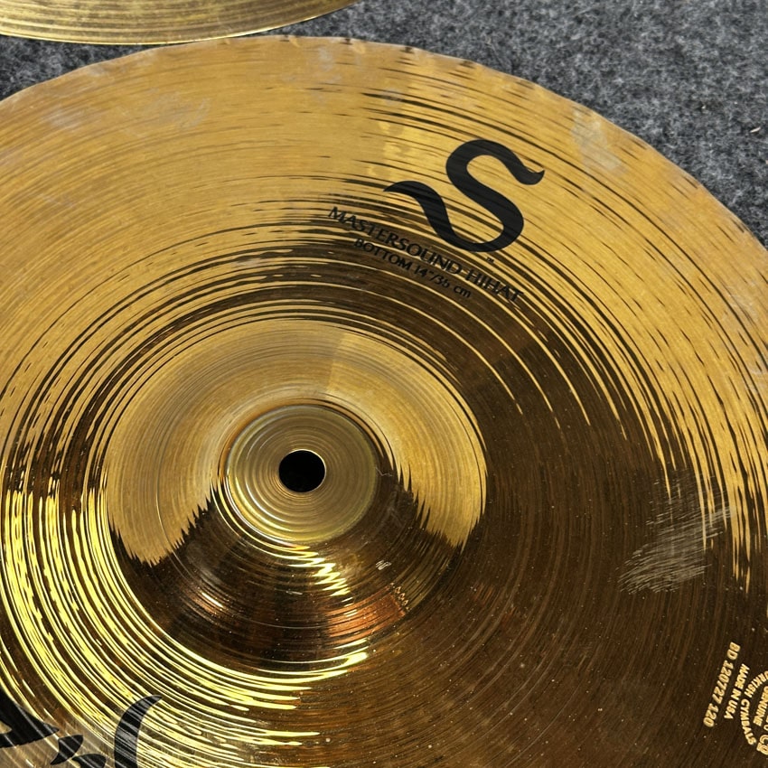 Used Zildjian S Mastersound Hi Hat Cymbals 14" - Good - Drum Center Of Portsmouth