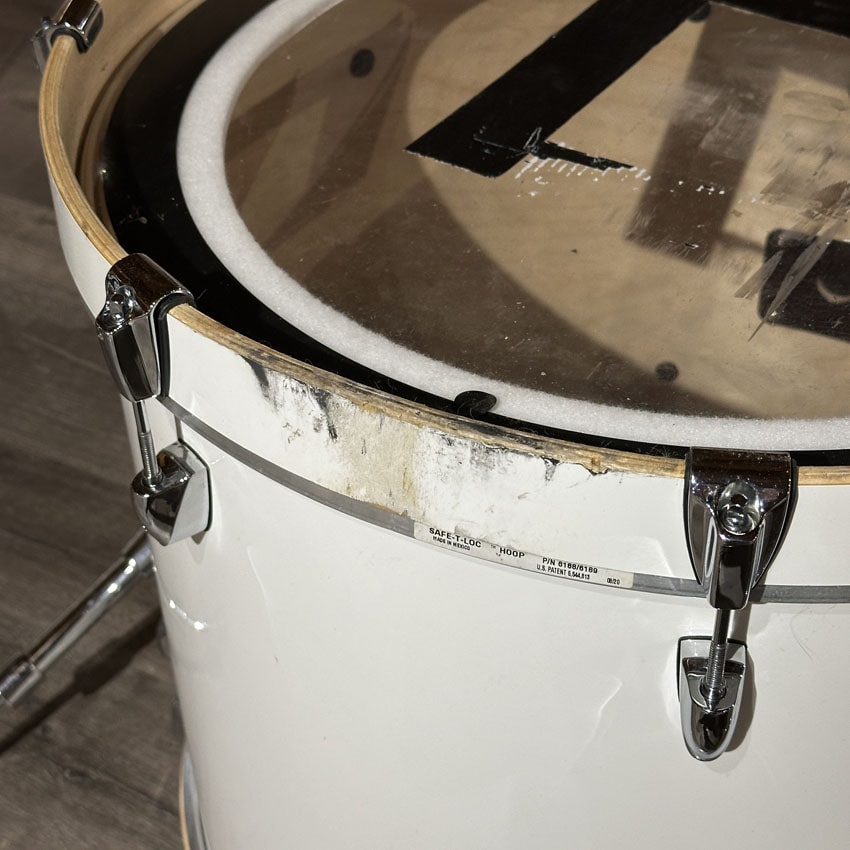 Used Yamaha Stage Custom Birch 4pc Drum Set Pure White - Fair - Drum Center Of Portsmouth