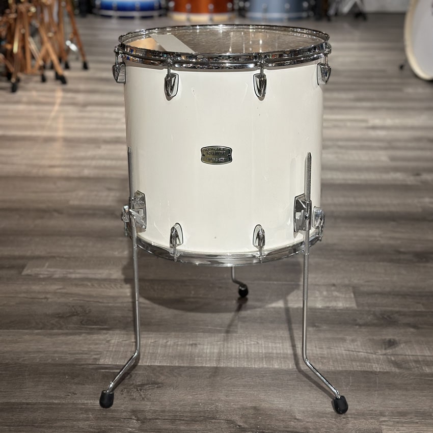 Used Yamaha Stage Custom Birch 4pc Drum Set Pure White - Fair - Drum Center Of Portsmouth
