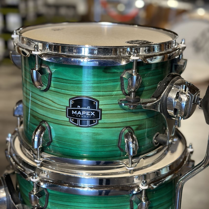 Used Mapex Armory Studioease 6pc Drum Set Emerald Burst - Very Good - Drum Center Of Portsmouth