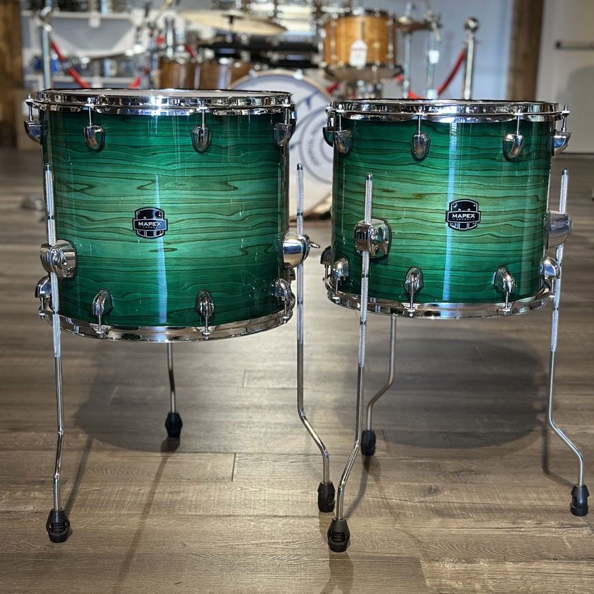 Used Mapex Armory Studioease 6pc Drum Set Emerald Burst - Very Good - Drum Center Of Portsmouth