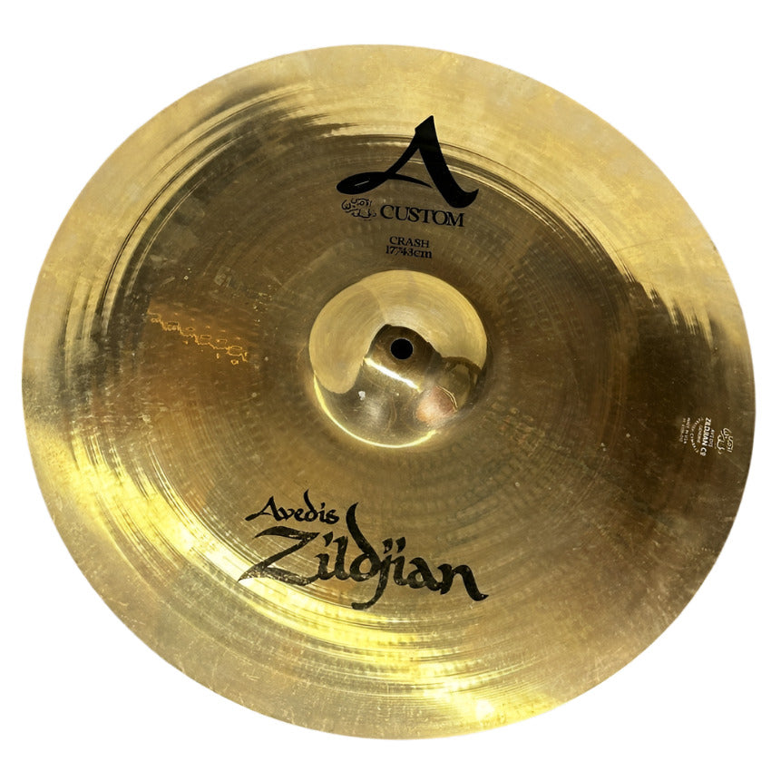 Used Zildjian A Custom Crash Cymbal 17" - Good - Drum Center Of Portsmouth
