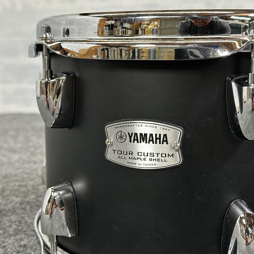 Used Yamaha Tour Custom Tom 10x7 Licorice Satin - Very Good - Drum Center Of Portsmouth