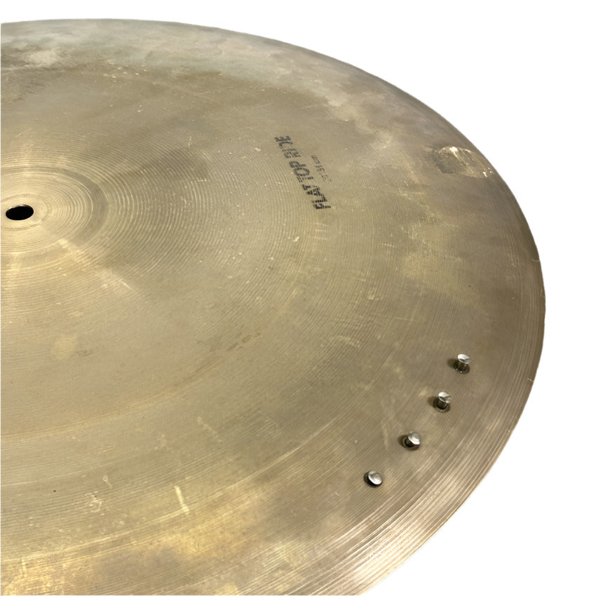 Used Vintage Zildjian K Flat Ride 20" w/Rivets 2518 grams - Good - Drum Center Of Portsmouth