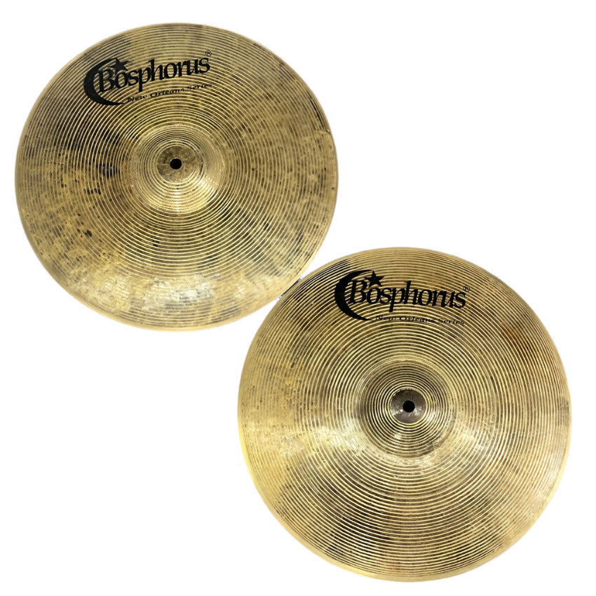 Used Bosphorus New Orleans Hi Hat Cymbals 14" 890/1100 grams - Good - Drum Center Of Portsmouth