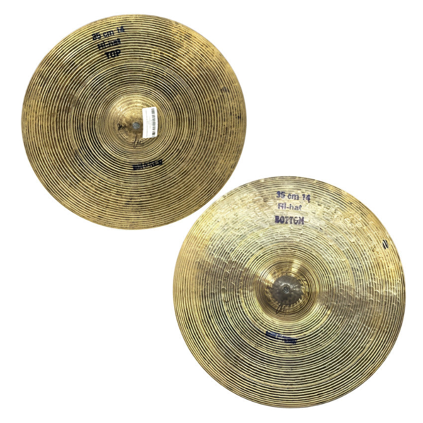Used Bosphorus New Orleans Hi Hat Cymbals 14" 890/1100 grams - Good - Drum Center Of Portsmouth