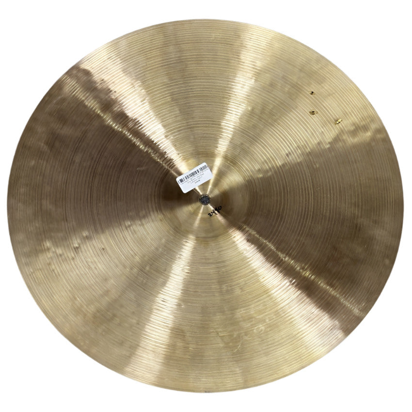Used Istanbul Agop Mel Lewis Ride Cymbal 22" w/Rivets 2440 grams - Very Good - Drum Center Of Portsmouth
