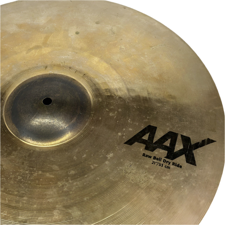 Used Sabian AAX Raw Bell Dry Ride 21" Brilliant - Very Good - Drum Center Of Portsmouth