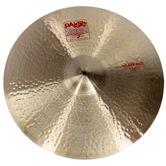 Used Paiste 2002 Heavy Ride Cymbal 22" - Very Good - Drum Center Of Portsmouth