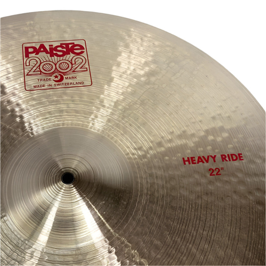 Used Paiste 2002 Heavy Ride Cymbal 22" - Very Good - Drum Center Of Portsmouth