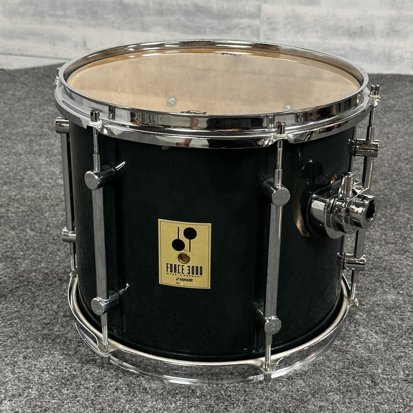 Used Sonor Force 3000 Tom 13x11 Metallic Green - Good - Drum Center Of Portsmouth