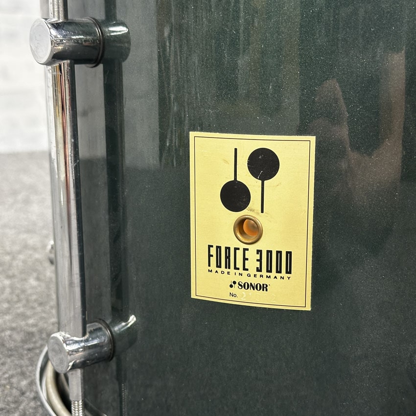Used Sonor Force 3000 Tom 13x11 Metallic Green - Good - Drum Center Of Portsmouth