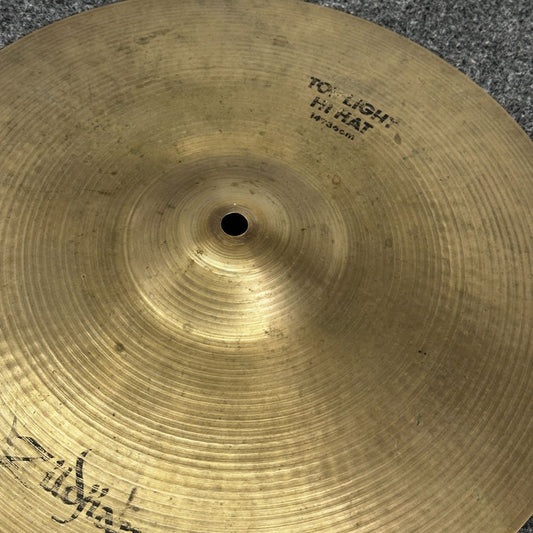 Used Zildjian A Light Hi Hat Cymbals 14" 888/1014 grams - Very Good - Drum Center Of Portsmouth