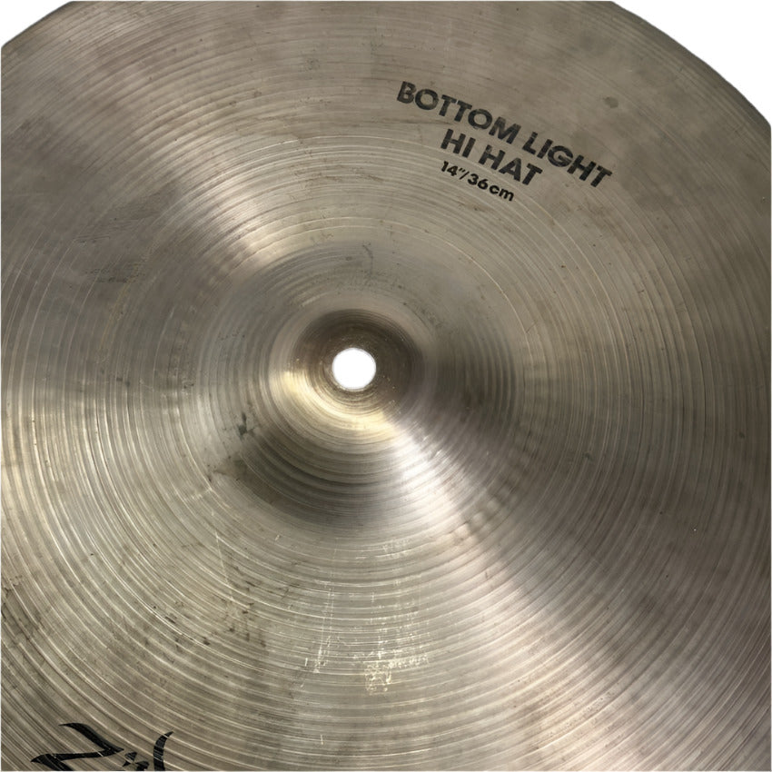 Used Zildjian A Light Hi Hat Cymbals 14" 888/1014 grams - Very Good - Drum Center Of Portsmouth