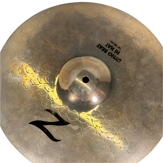 Used Zildjian K/Z DynoBeat Hi Hat Cymbals 14" 1010/1360 grams - Very Good - Drum Center Of Portsmouth