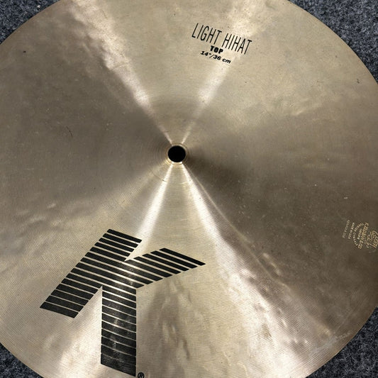 Used Zildjian K Light Hi Hat Cymbals 14" - Very Good - Drum Center Of Portsmouth