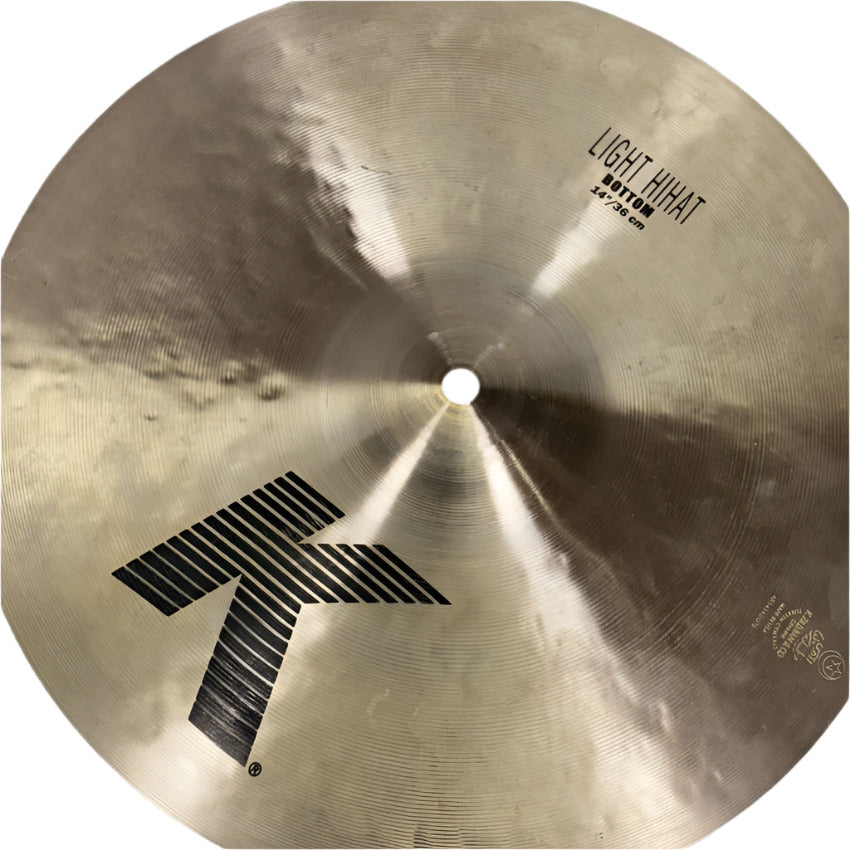 Used Zildjian K Light Hi Hat Cymbals 14" - Very Good - Drum Center Of Portsmouth