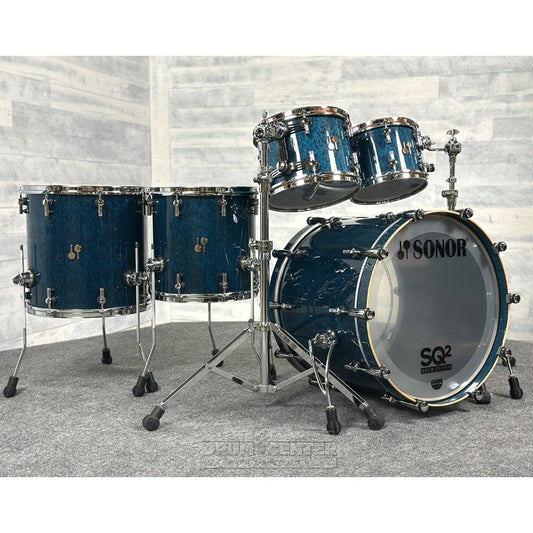Sonor SQ2 Beech 5pc Drum Set Birdseye Azure Gloss - Drum Center Of Portsmouth