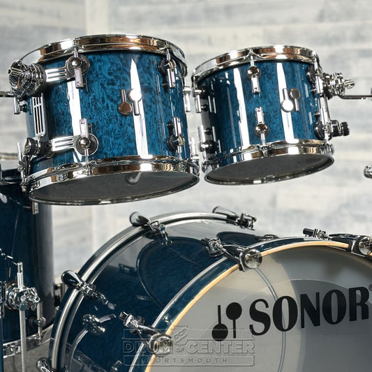 Sonor SQ2 Beech 5pc Drum Set Birdseye Azure Gloss - Drum Center Of Portsmouth