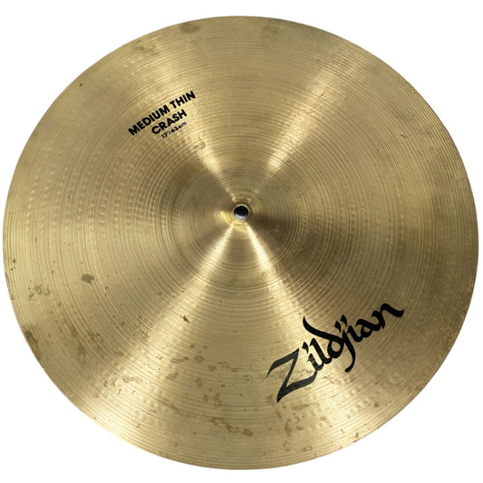 Used Zildjian A Medium Thin Crash Cymbal 17" - Very Good - Drum Center Of Portsmouth