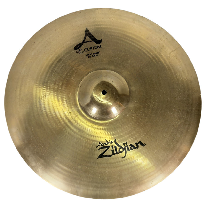 Used Zildjian A Custom Ping Ride Cymbal 22" - Very Good - Drum Center Of Portsmouth