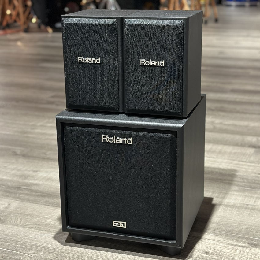 Used Roland 3pc Cube Electronic Drum Monitor System - Very Good - Drum Center Of Portsmouth