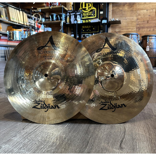 Used Zildjian A Custom Hi Hat Cymbals 14"