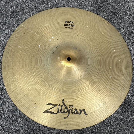 Used Zildjian A Rock Crash Cymbal 17" - Good - Drum Center Of Portsmouth