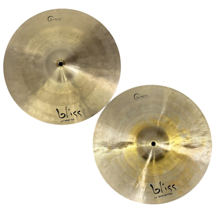 Used Dream Bliss Hi Hat Cymbals 14" 795/980 grams - Good - Drum Center Of Portsmouth