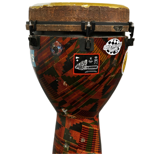 Used Remo Paulo Mattioli Signature Djembe 12x24 Kintekloth - Fair - Drum Center Of Portsmouth
