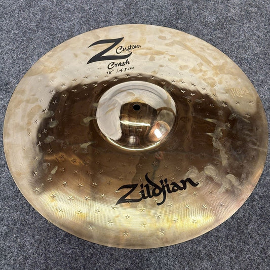 Used Zildjian Z Custom Crash Cymbal 18" - Very Good - Drum Center Of Portsmouth