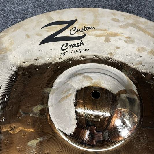 Used Zildjian Z Custom Crash Cymbal 18" - Very Good - Drum Center Of Portsmouth