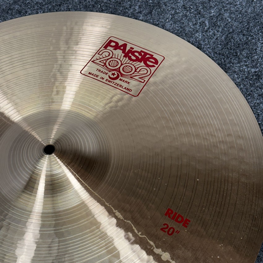 Used Paiste 2002 Ride Cymbal 20" - Excellent - Drum Center Of Portsmouth