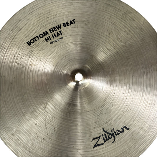 Used Zildjian A New Beat Hi Hat Cymbals 14" - Good - Drum Center Of Portsmouth