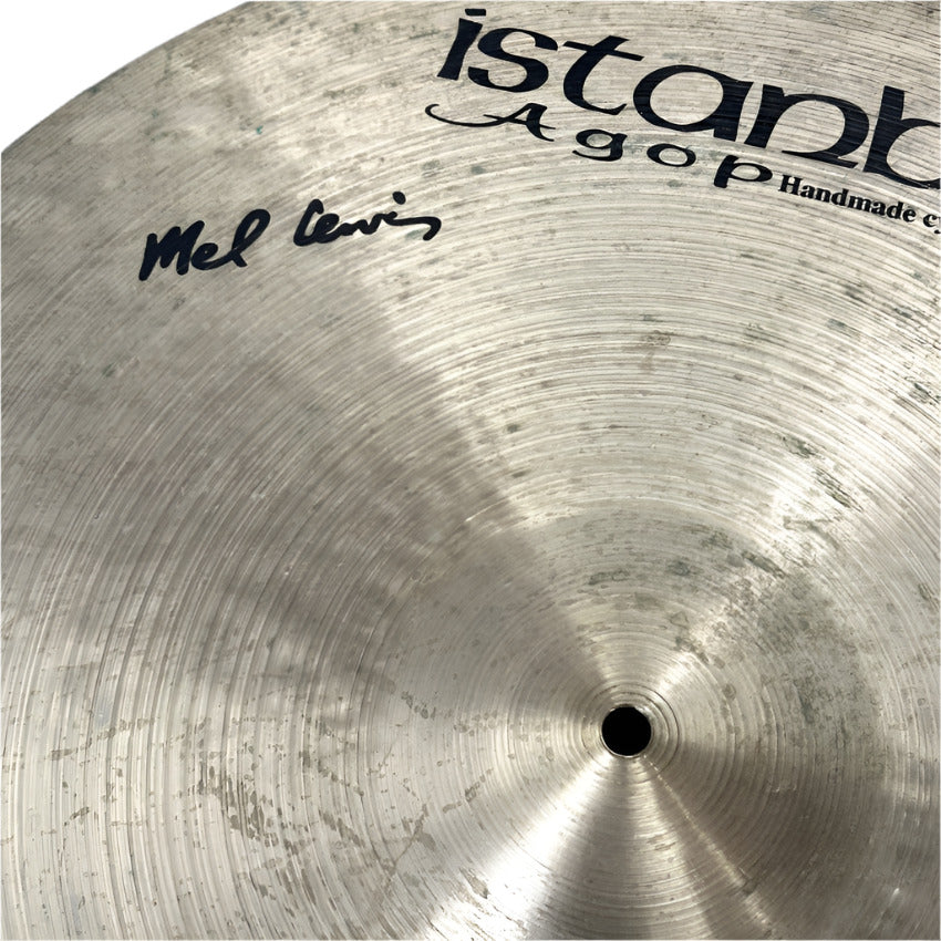 Used Istanbul Agop Mel Lewis Ride Cymbal 21" w/Rivets - Good - Drum Center Of Portsmouth
